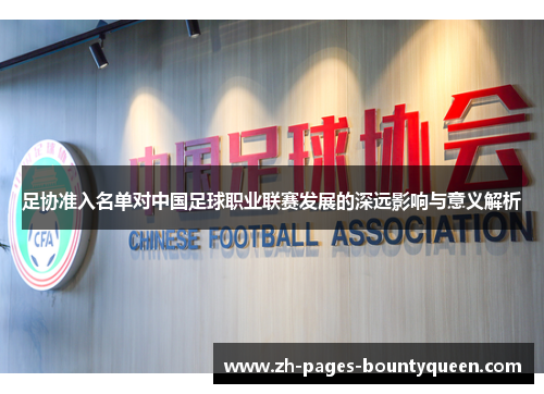足协准入名单对中国足球职业联赛发展的深远影响与意义解析